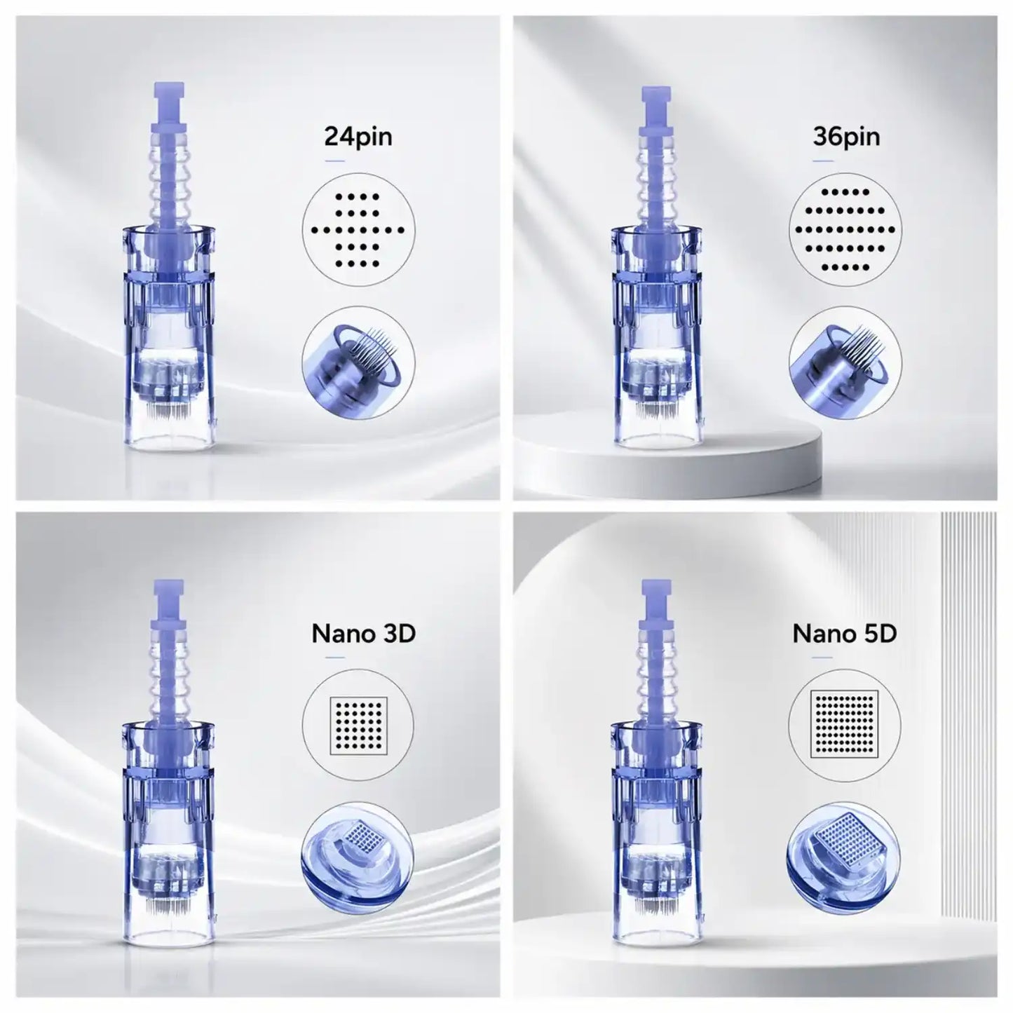 Dr. Pen A6 Enhanced Renewal Skin, 24/36/nano-3d/5d Cartridges Microneedling Bundle