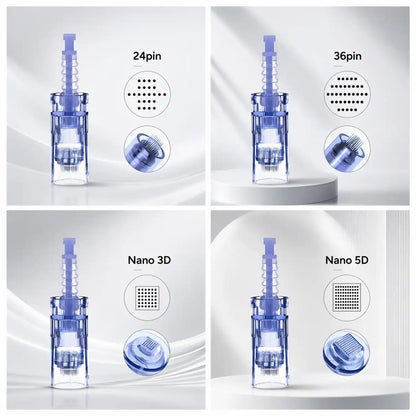 Dr. Pen A6 Enhanced Renewal Skin, 24/36/nano-3d/5d Cartridges Microneedling Bundle