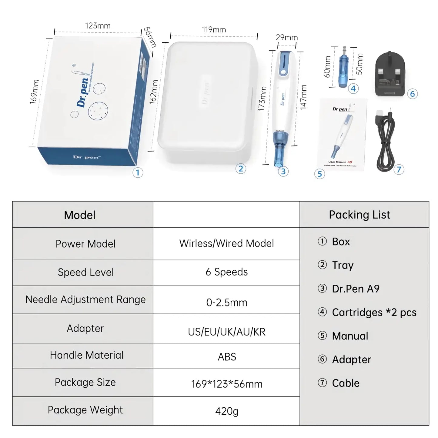 Dr. Pen A9 Microneedling Pen
