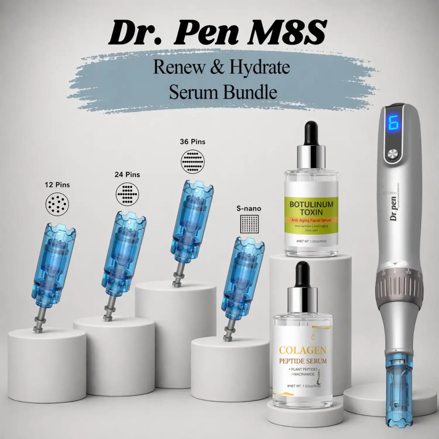 Dr. Pen M8S Renew & Hydrate Serum Bundle